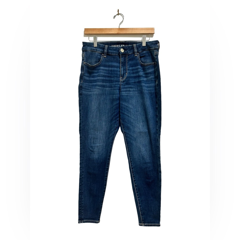 Dark Wash American Eagle Curvy Jeggings